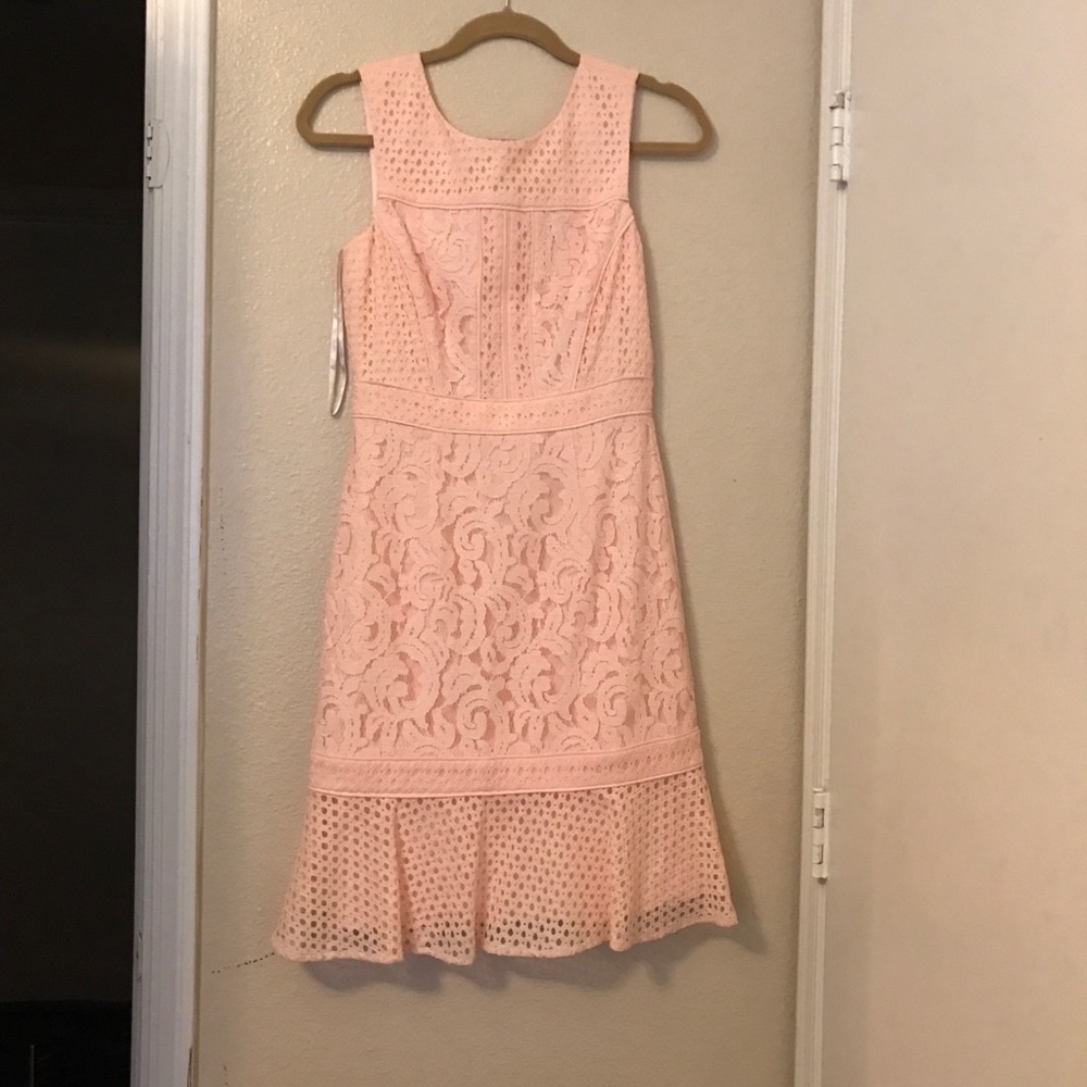 NWT Antonio Melani Pink Lace Dress